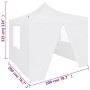 Carpa plegable profesional con 4 paredes acero blanco 2x2 m de vidaXL, Carpas y cenadores - Ref: Foro24-48888, Precio: 129,07...