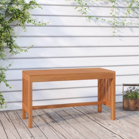 Banco de jardín de madera maciza de eucalipto 80 cm en Bancos de jardín | Comprar online en Foru.es