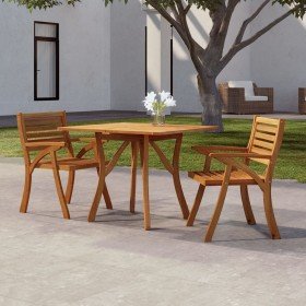 Mesa de jardín madera maciza de acacia 85x85x75 cm en Mesas de jardín | Comprar online en Foru.es