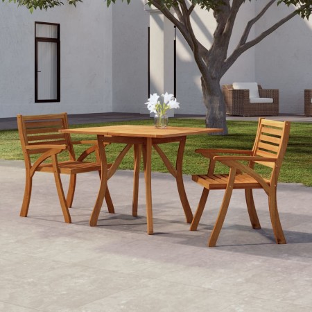 Mesa de jardín madera maciza de acacia 85x85x75 cm en Mesas de jardín | Comprar online en Foru.es