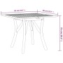 Mesa de jardín madera maciza de acacia 85x85x75 cm en Mesas de jardín | Comprar online en Foru.es