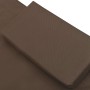 Tumbona de exterior con dosel y almohada marrón de vidaXL, Tumbonas - Ref: Foro24-48078, Precio: 86,95 €, Descuento: %