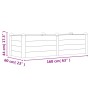 Jardinera arriate madera maciza acacia 160x60x44 cm en Macetas y jardineras | Comprar online en Foru.es