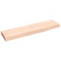 Estante de pared madera maciza de roble sin tratar 40x10x2 cm en Estanterías | Comprar online en Foru.es