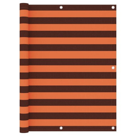 Toldo para balcón tela oxford naranja y marrón 120x600 cm en Sombrillas | Comprar online en Foru.es