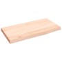 Estante de pared madera maciza de roble sin tratar 40x20x2 cm en Estanterías | Comprar online en Foru.es
