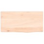 Estante de pared madera maciza de roble sin tratar 40x20x2 cm en Estanterías | Comprar online en Foru.es