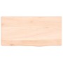 Estante de pared madera maciza de roble sin tratar 40x20x4 cm en Estanterías | Comprar online en Foru.es