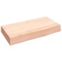 Estante de pared madera maciza de roble sin tratar 40x20x6 cm en Estanterías | Comprar online en Foru.es