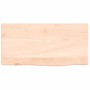 Estante de pared madera maciza de roble sin tratar 40x20x6 cm en Estanterías | Comprar online en Foru.es