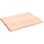 Estante de pared madera maciza de roble sin tratar 40x30x2 cm en Estanterías | Comprar online en Foru.es