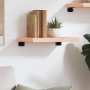 Estante de pared madera maciza roble sin tratar 40x30x(2-4) cm en Estanterías | Comprar online en Foru.es