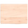 Estante de pared madera maciza roble sin tratar 40x30x(2-4) cm en Estanterías | Comprar online en Foru.es