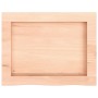 Estante de pared madera maciza roble sin tratar 40x30x(2-4) cm en Estanterías | Comprar online en Foru.es