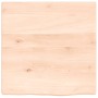 Estante de pared madera maciza de roble sin tratar 40x40x2 cm en Estanterías | Comprar online en Foru.es