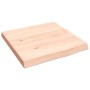 Estante de pared madera maciza roble sin tratar 40x40x(2-4) cm en Estanterías | Comprar online en Foru.es