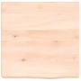 Estante de pared madera maciza roble sin tratar 40x40x(2-4) cm en Estanterías | Comprar online en Foru.es