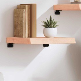 Estante de pared madera maciza roble sin tratar 40x40x(2-6) cm en Estanterías | Comprar online en Foru.es