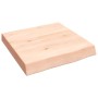 Estante de pared madera maciza roble sin tratar 40x40x(2-6) cm en Estanterías | Comprar online en Foru.es