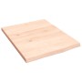 Estante de pared madera maciza de roble sin tratar 40x50x2 cm en Estanterías | Comprar online en Foru.es