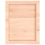 Estante de pared madera maciza roble sin tratar 40x50x(2-6) cm en Estanterías | Comprar online en Foru.es