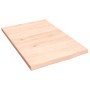Estante de pared madera maciza de roble sin tratar 40x60x2 cm en Estanterías | Comprar online en Foru.es