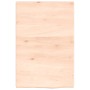 Estante de pared madera maciza de roble sin tratar 40x60x2 cm en Estanterías | Comprar online en Foru.es