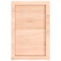 Estante de pared madera maciza roble sin tratar 40x60x(2-4) cm en Estanterías | Comprar online en Foru.es