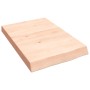 Estante de pared madera maciza roble sin tratar 40x60x(2-6) cm en Estanterías | Comprar online en Foru.es