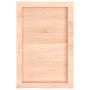 Estante de pared madera maciza roble sin tratar 40x60x(2-6) cm en Estanterías | Comprar online en Foru.es