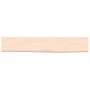Estante de pared madera maciza de roble sin tratar 60x10x2 cm en Estanterías | Comprar online en Foru.es