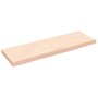 Estante de pared madera maciza de roble sin tratar 60x20x2 cm en Estanterías | Comprar online en Foru.es