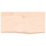 Estante de pared madera maciza roble sin tratar 60x30x(2-6) cm en Estanterías | Comprar online en Foru.es