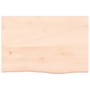 Estante de pared madera maciza roble sin tratar 60x40x(2-4) cm en Estanterías | Comprar online en Foru.es