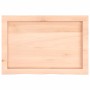 Estante de pared madera maciza roble sin tratar 60x40x(2-4) cm en Estanterías | Comprar online en Foru.es