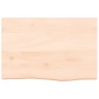 Estante de pared madera maciza roble sin tratar 60x40x(2-6) cm en Estanterías | Comprar online en Foru.es