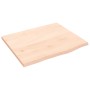 Estante de pared madera maciza de roble sin tratar 60x50x2 cm en Estanterías | Comprar online en Foru.es