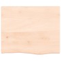 Estante de pared madera maciza de roble sin tratar 60x50x2 cm en Estanterías | Comprar online en Foru.es