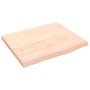 Estante de pared madera maciza roble sin tratar 60x50x(2-4) cm en Estanterías | Comprar online en Foru.es