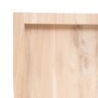 Estante de pared madera maciza roble sin tratar 60x50x(2-6) cm en Estanterías | Comprar online en Foru.es
