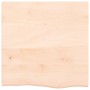 Estante de pared madera maciza de roble sin tratar 60x60x2 cm en Estanterías | Comprar online en Foru.es