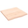 Estante de pared madera maciza roble sin tratar 60x60x(2-4) cm en Estanterías | Comprar online en Foru.es