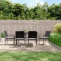Sillas jardín cojines 6 uds ratán sintético negro 54x62,5x89 cm de vidaXL, Sillas de jardín - Ref: Foro24-3187082, Precio: 26...
