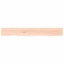 Estante de pared madera maciza de roble sin tratar 80x10x2 cm en Estanterías | Comprar online en Foru.es