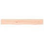 Estante de pared madera maciza de roble sin tratar 80x10x6 cm en Estanterías | Comprar online en Foru.es