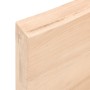 Estante de pared madera maciza de roble sin tratar 80x10x6 cm en Estanterías | Comprar online en Foru.es