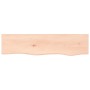 Estante de pared madera maciza de roble sin tratar 80x20x2 cm en Estanterías | Comprar online en Foru.es