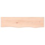 Estante de pared madera maciza de roble sin tratar 80x20x6 cm en Estanterías | Comprar online en Foru.es