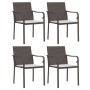 Sillas jardín y cojines 4 uds ratán sintético marrón 56x59x84cm de vidaXL, Sillas de jardín - Ref: Foro24-3187073, Precio: 19...