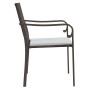 Sillas jardín y cojines 4 uds ratán sintético marrón 56x59x84cm de vidaXL, Sillas de jardín - Ref: Foro24-3187073, Precio: 19...